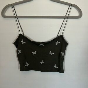 Butterfly crop top